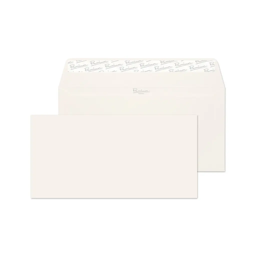 Blake Premium Business DL High White Laid Wallet Peel and Seal 120gsm 110x220mm BOX 500