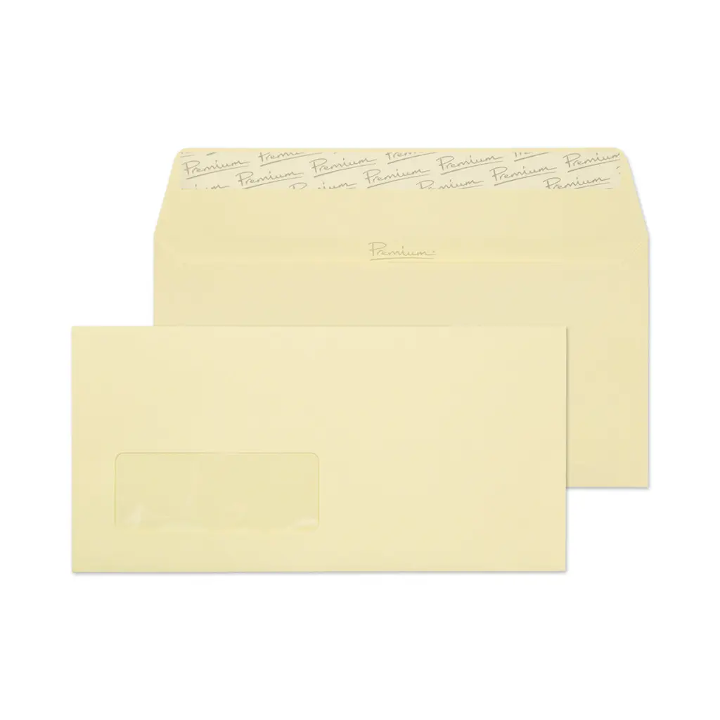 Blake Premium Business DL Vellum Wove Wallet Window Peel and Seal 120gsm 110x220mm BOX 500