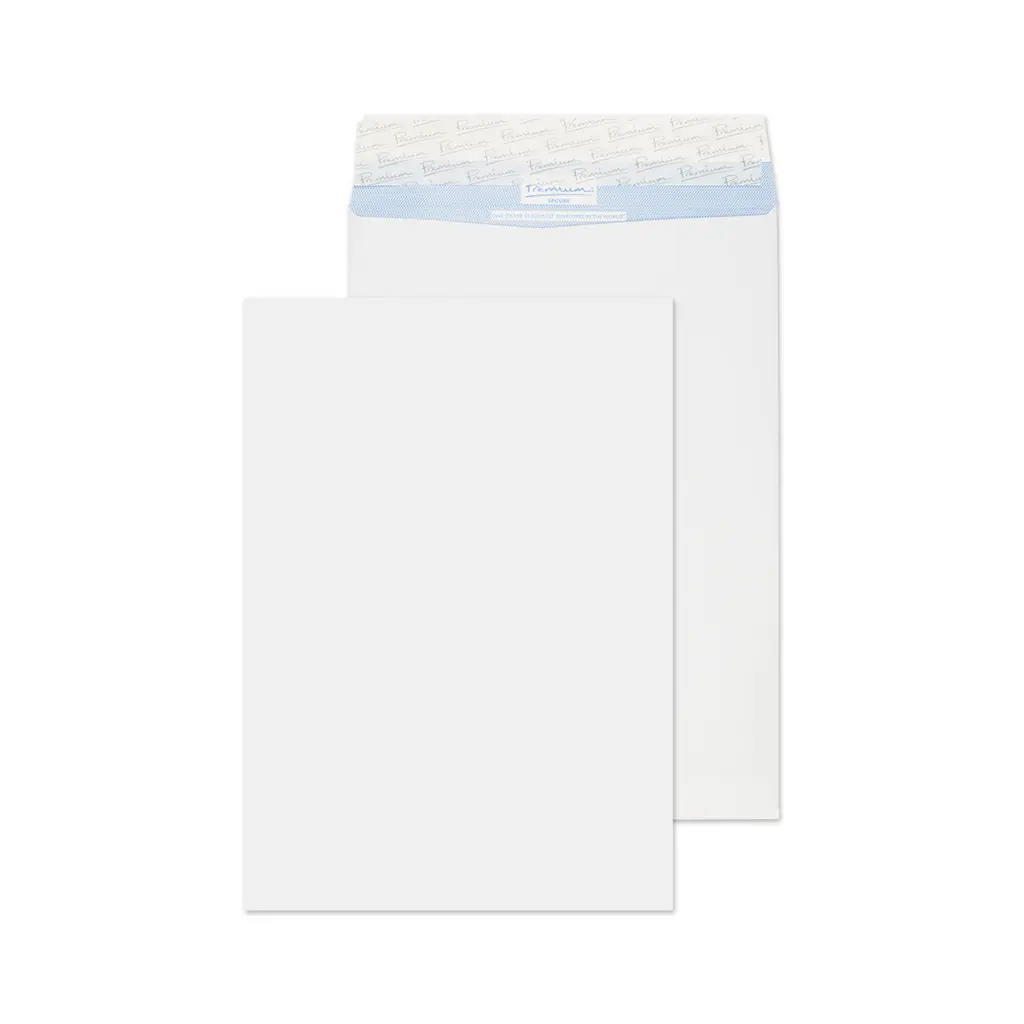 Blake Secure Tear-Resistant B4 White Pocket Peel and Seal 125gsm 352x250mm BOX 125