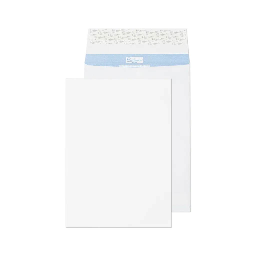 Blake Secure Tear-Resistant B4 White Pocket Peel and Seal 125gsm 352x250x25mm BOX 20