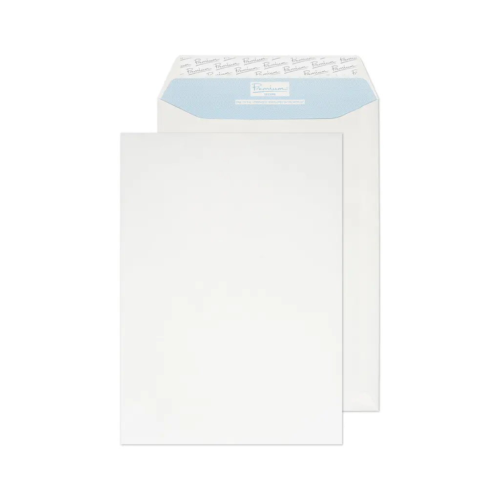 Blake Secure Tear-Resistant C4 White Pocket Peel and Seal 125gsm 324x229mm BOX 125