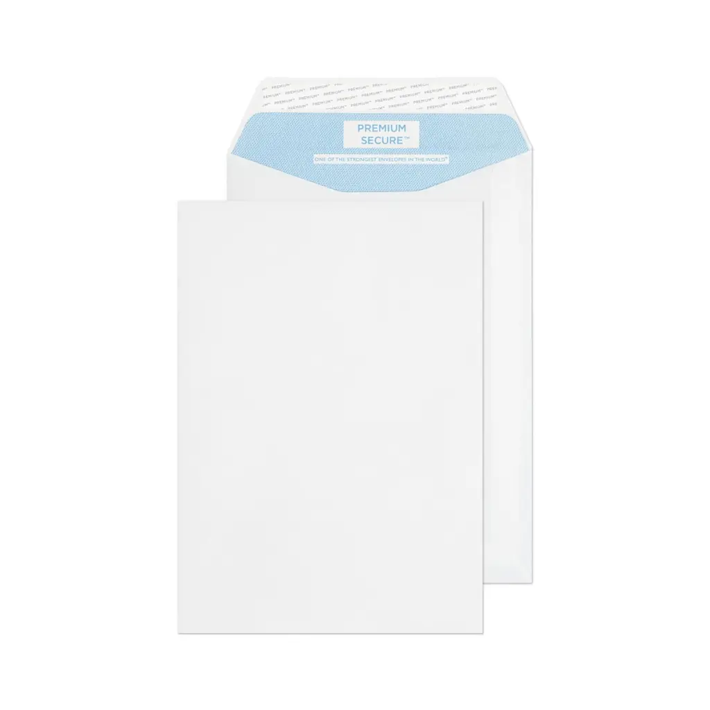 Blake Secure Tear-Resistant C5 White Pocket Peel and Seal 125gsm 229x162mm BOX 125