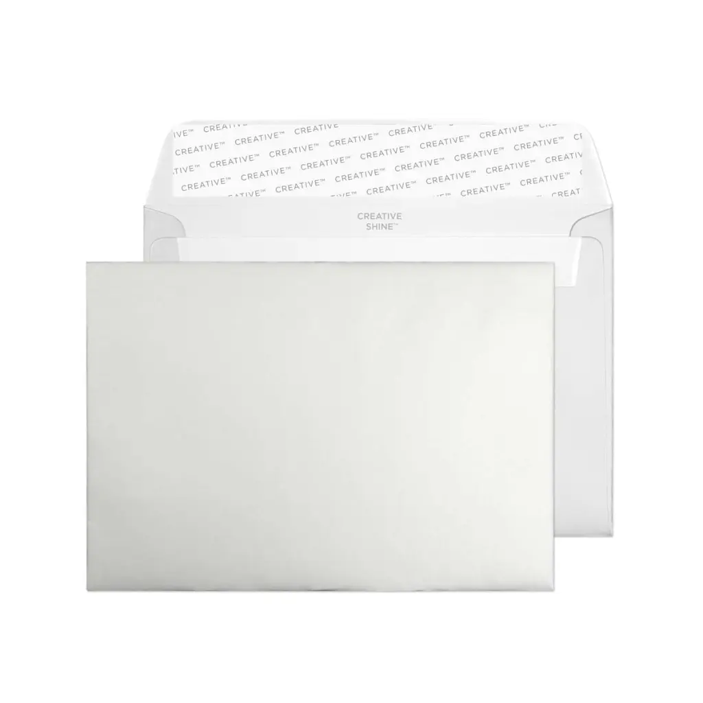 Blake Shine Metallic C6 Metallic Silver Wallet Peel and Seal 130gsm 114x162mm BOX 500