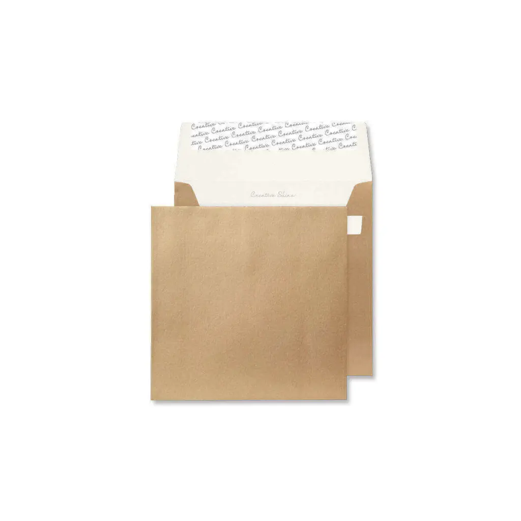 Blake Shine Metallic Metallic Gold Square Peel and Seal 130gsm 220x220mm BOX 250
