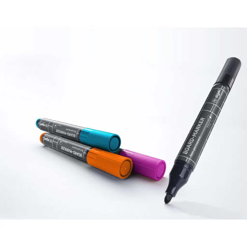 Board Marker - Black Turquoise Magenta Orange Non-permanent (4) BA011