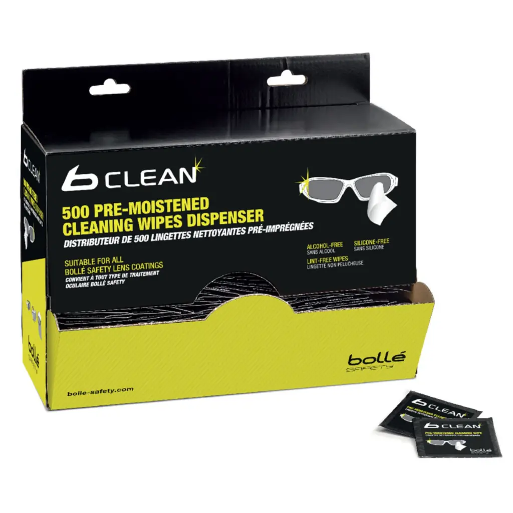 Bolle Safety B500 Lens Cln Wipes(500) 