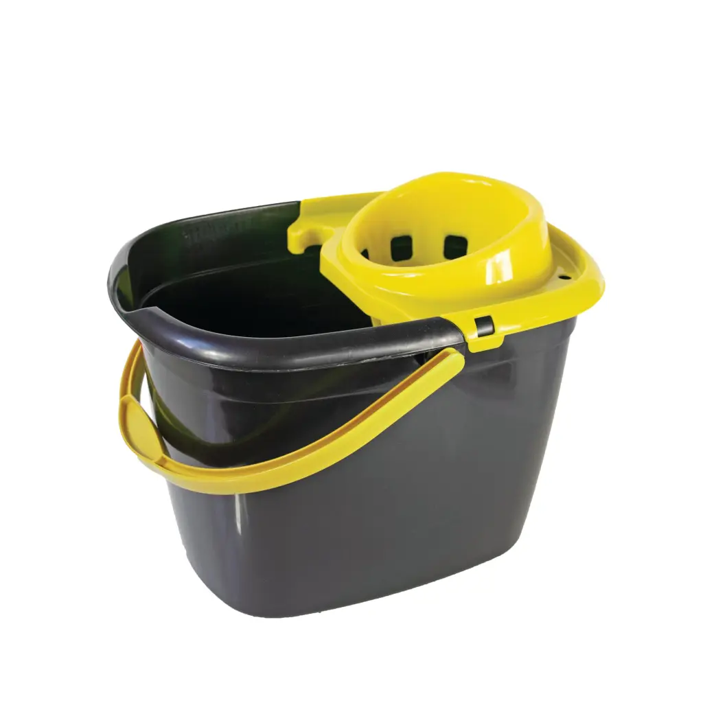 Bucket Great British Recycled With Yellow Wringer 14l