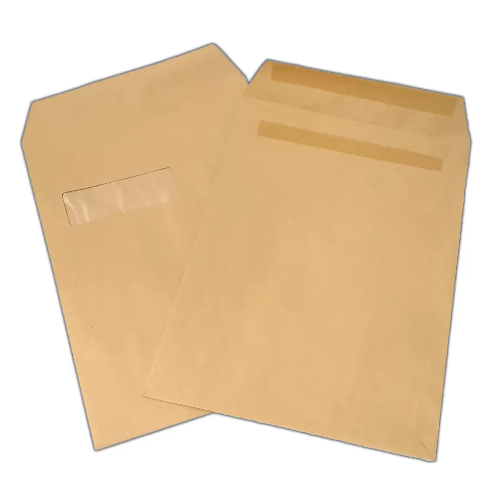 C4 Envelopes Window Self Seal 90gsm Manilla (Pack of 250)
