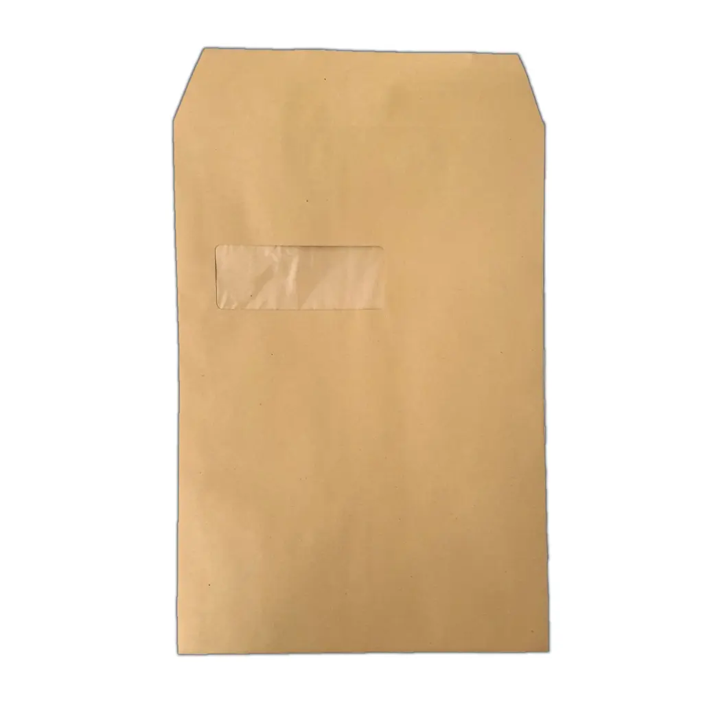 C4 Envelopes Window Self Seal 90gsm Manilla (Pack of 250)