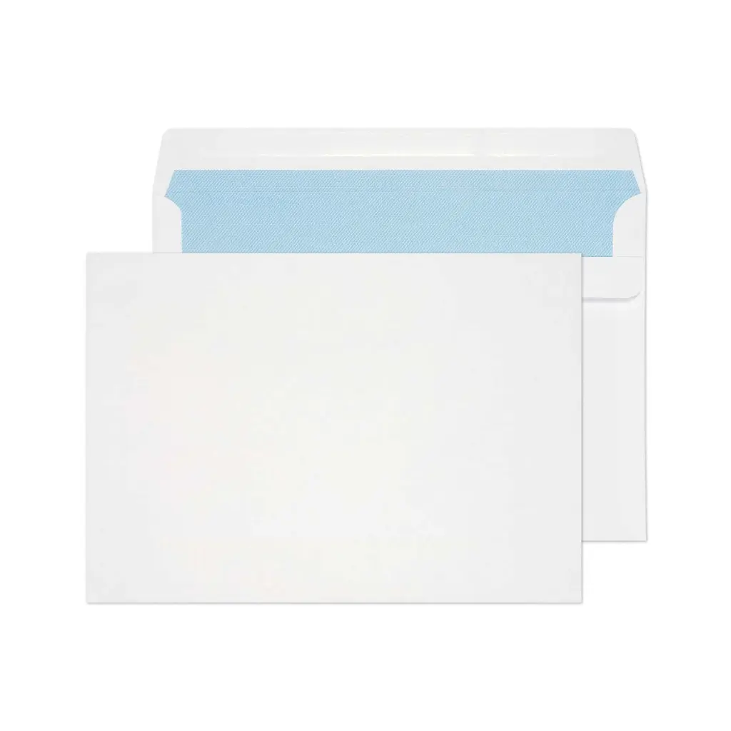 C5 White Wallet Self Seal 90gsm 162x229mm BOX 500