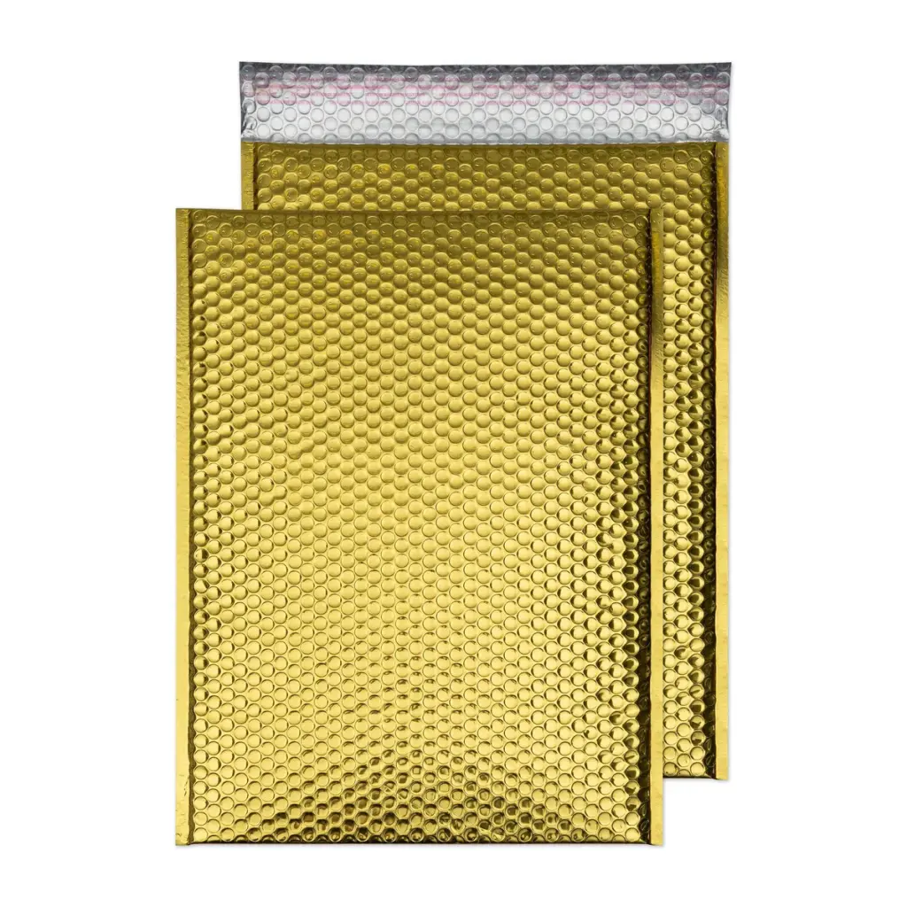 CLS Blake Colour C3 Glamour Gold Metallic Gloss Bubble Mailer Peel and Seal 70Mu 450x324mm BOX 50 PACK 10