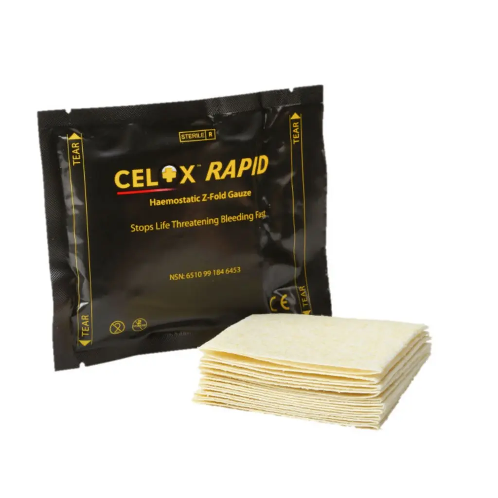 CeloxCelox Rapid Haemostatic Gauze Z-Fold 