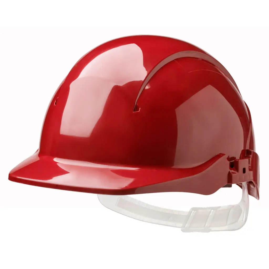 Centurion Concept Core Full Peak Slip Ratchet Vented Helmet Red