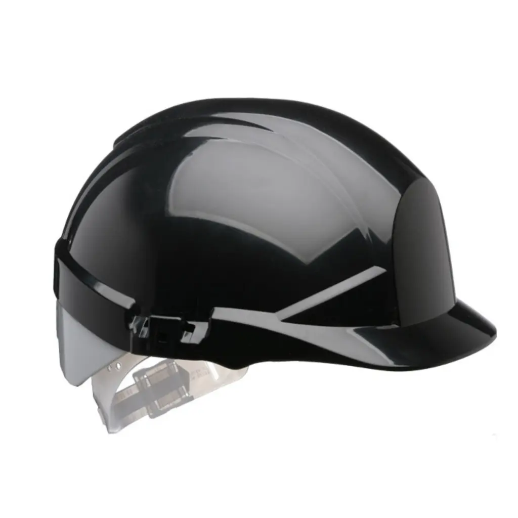 Centurion Reflex Black Slip Ratchet Helmet With Silver Flash