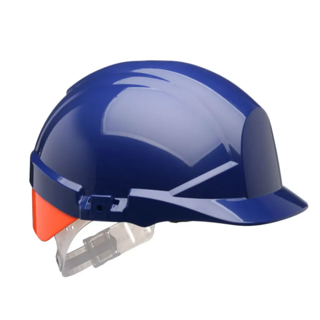Centurion Reflex Safety Helmet Blue C / W Orange Rear Flash Blue 