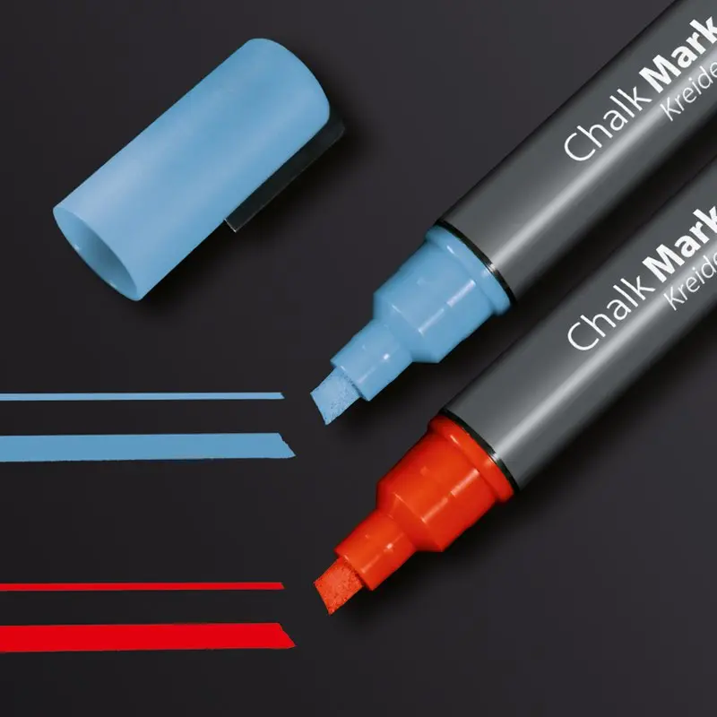 Chalk Marker RedBlue Chisel Tip 1-5mm (2) - GL183