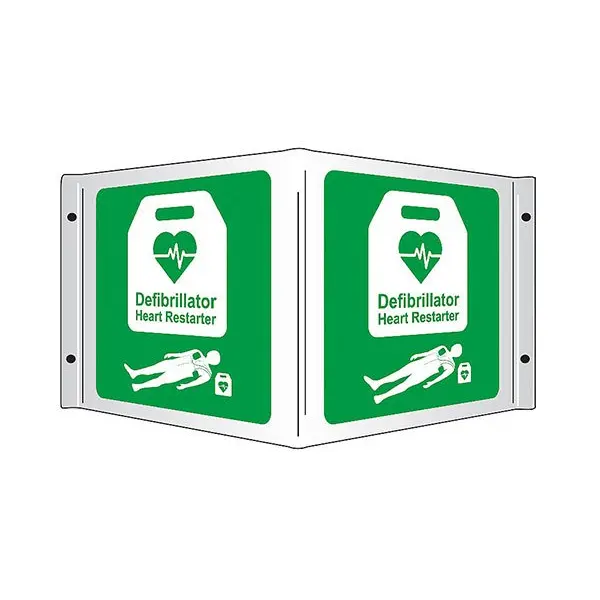 Click Medical AED 3D PROJECTING SIGN 43X23CM 