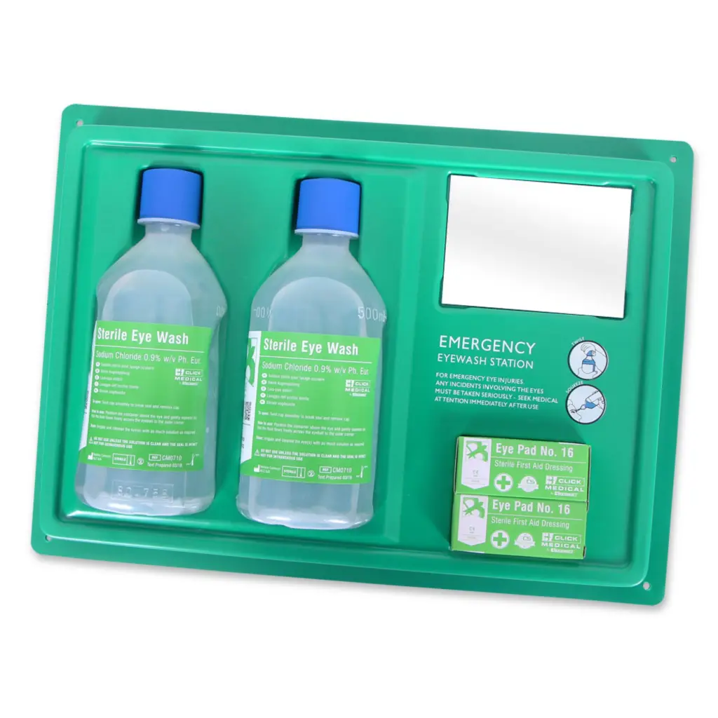 Click Medical Beeswift Medical Eyewash Station C / W 2X500ml 