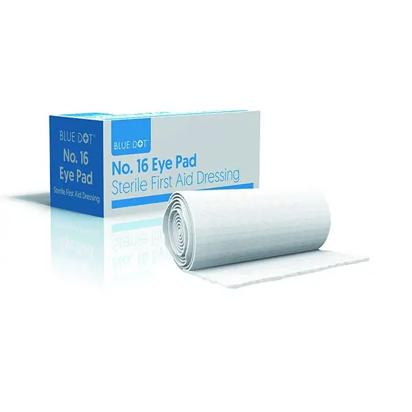 Click Medical Blue Dot Boxed Eye Pad and Bandage No 16