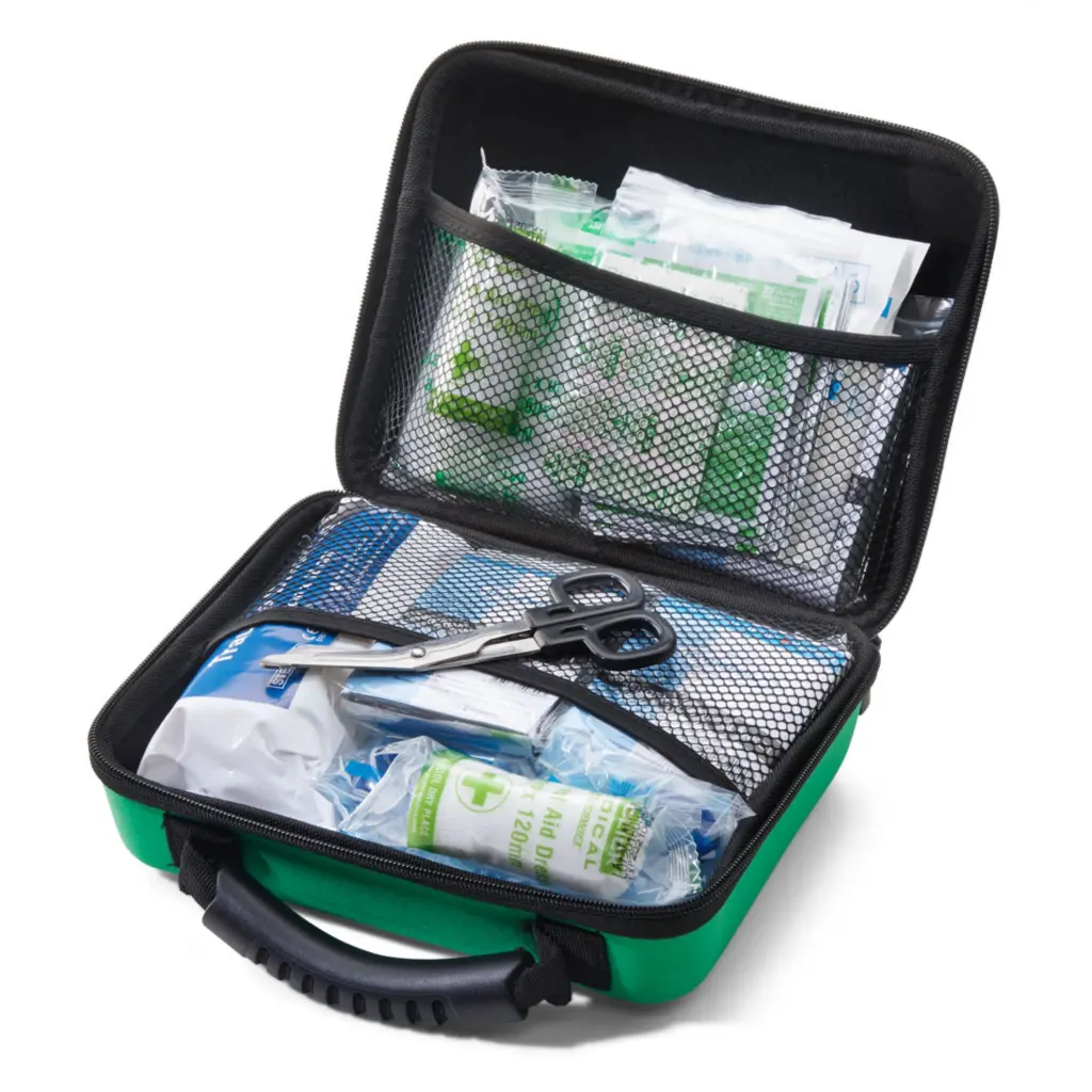 Click Medical Bs8599-2 Large Travel First Aid Kit In Medium Feva Case 