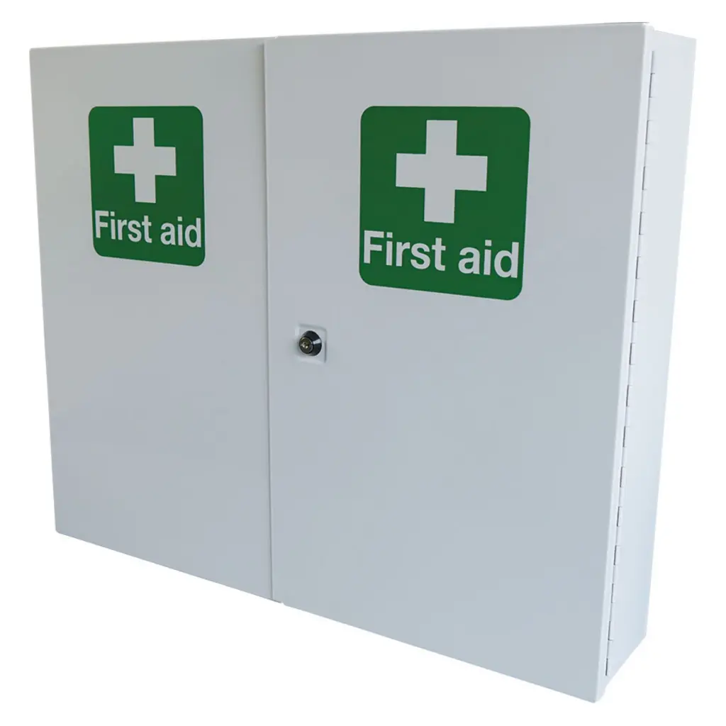 Click Medical Double Door Metal First Aid Cabinet 