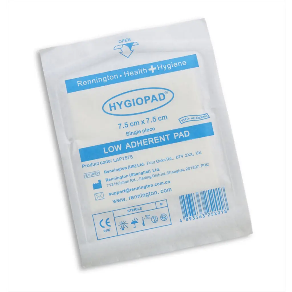 Click Medical Low Adherent Dressing 7.5X7.5cm Box 25  (Box of 25) - WHILE STOCK LASTS