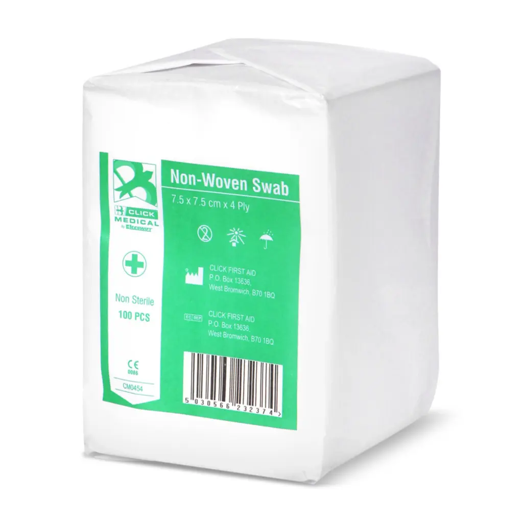 Click Medical Non Sterile Gauze Swabs 7.5cm Pack Of 100  (Box of 100)
