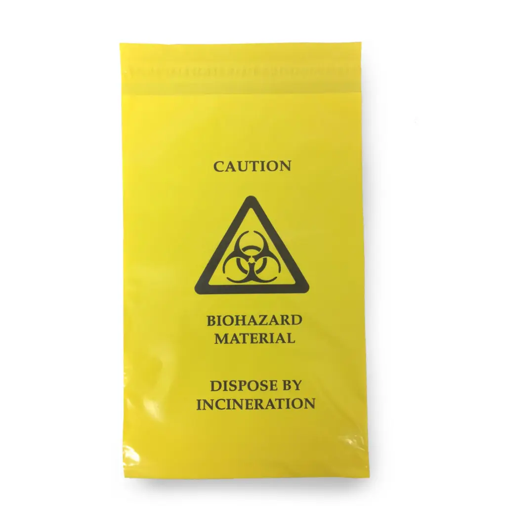 Click Medical Self Seal Waste Bag 205 X 305mm  (Box of 100)