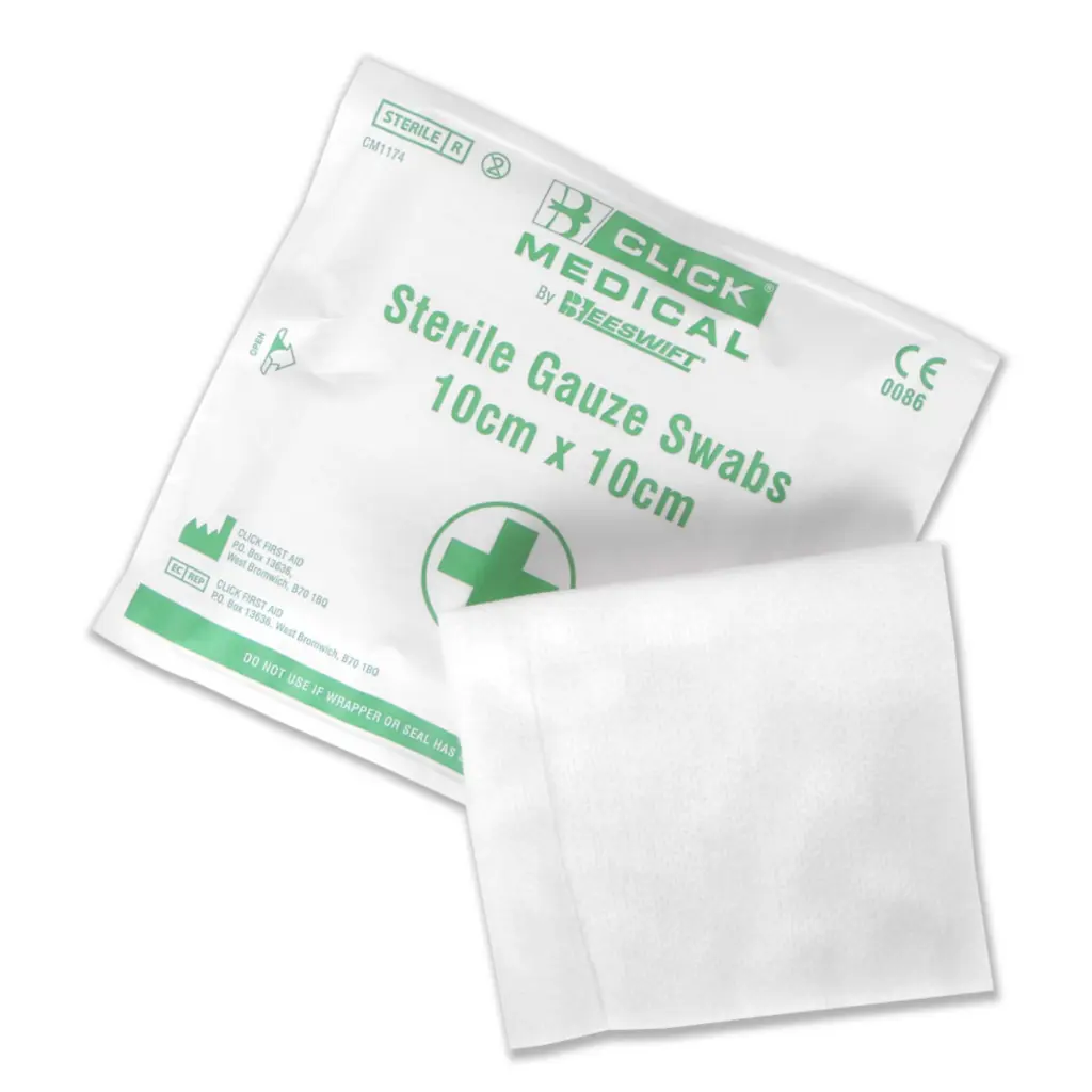 Click Medical Sterile Gauze Swabs 10cm X 10cm Pk Of 5