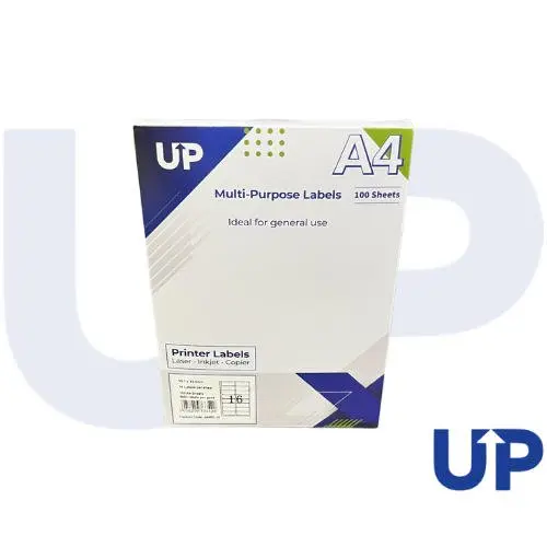Comp A4 Multipurpose Labels 16 Per Sheet 99.1 x 34mm (White) Pk of 100