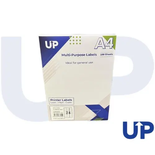 Comp A4 Multipurpose Labels 24 Per Sheet 64 x 33.9mm (White) Pk of 100
