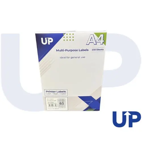 Comp A4 Multipurpose Labels 65 Per Sheet 38.1 x 21.2mm (White) Pk of 100