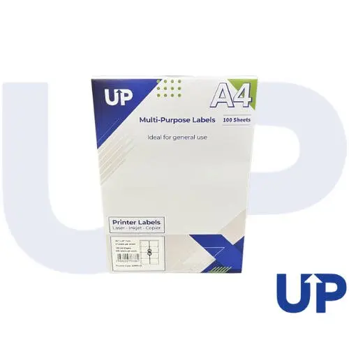 Comp A4 Multipurpose Labels 8 Per Sheet 99.1 x 67.7mm (White) Pk of 100