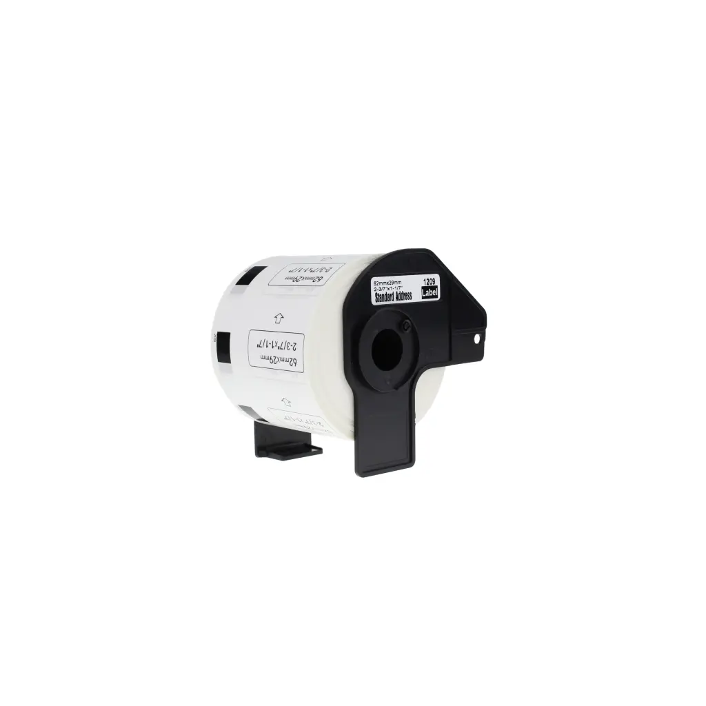 Comp Brother DK-11209 Small White Paper Add Labels Roll of 800 (62mm x 29mm)