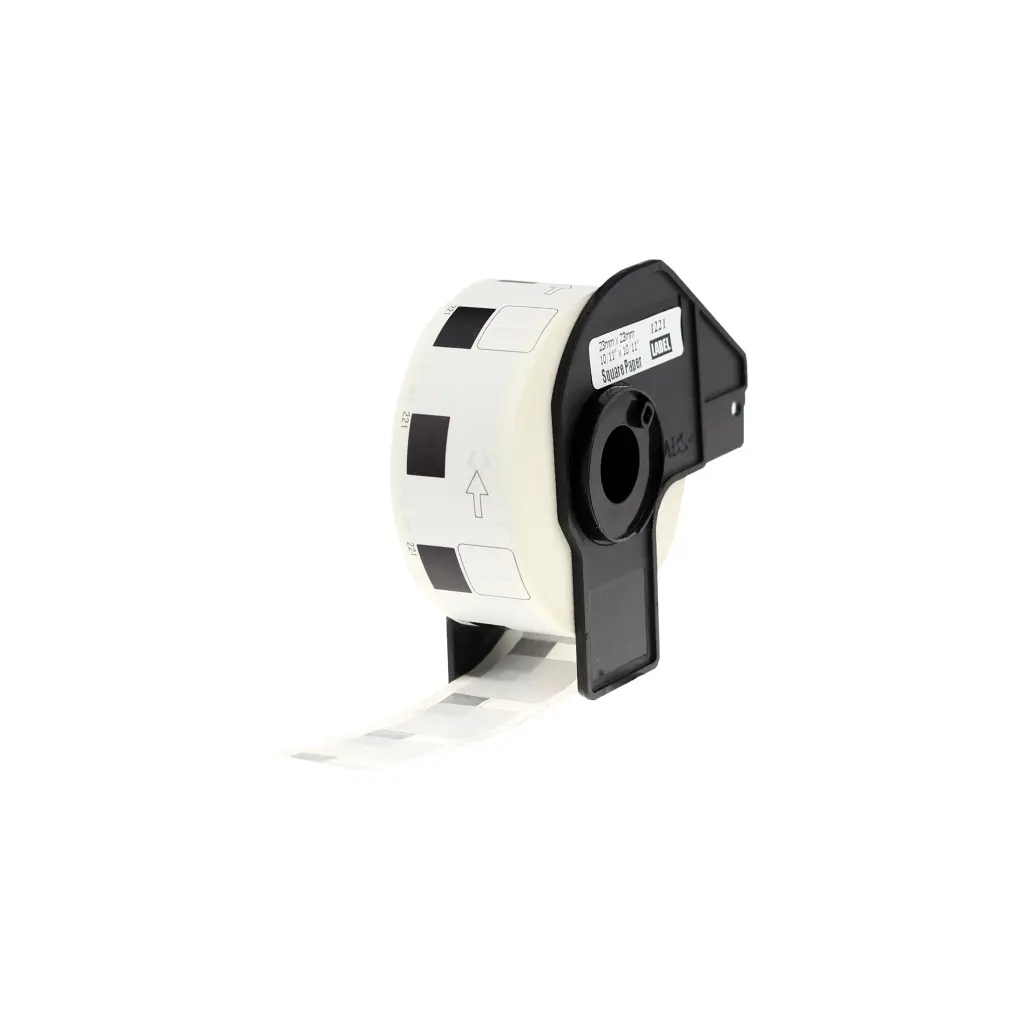Comp Brother DK-11221 Square White Paper Labels Roll of 1000 (23mm x 23mm)