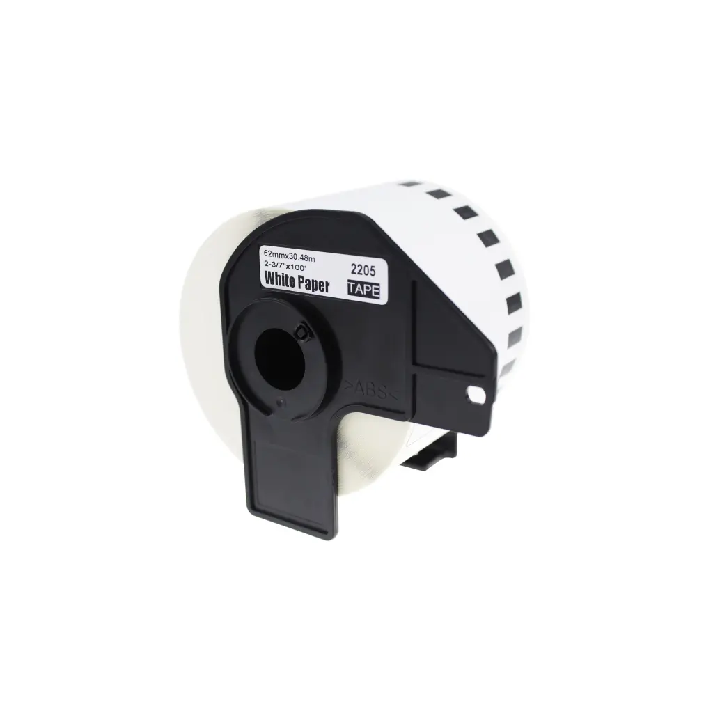 Comp Brother DK-22205 Continuous Length White Tape (Paper) Roll