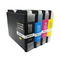 Comp Brother LC1000 Multipack 4 Ink Ctgs  [LC1000BK/C/M/Y LC970BK/C/M/Y]