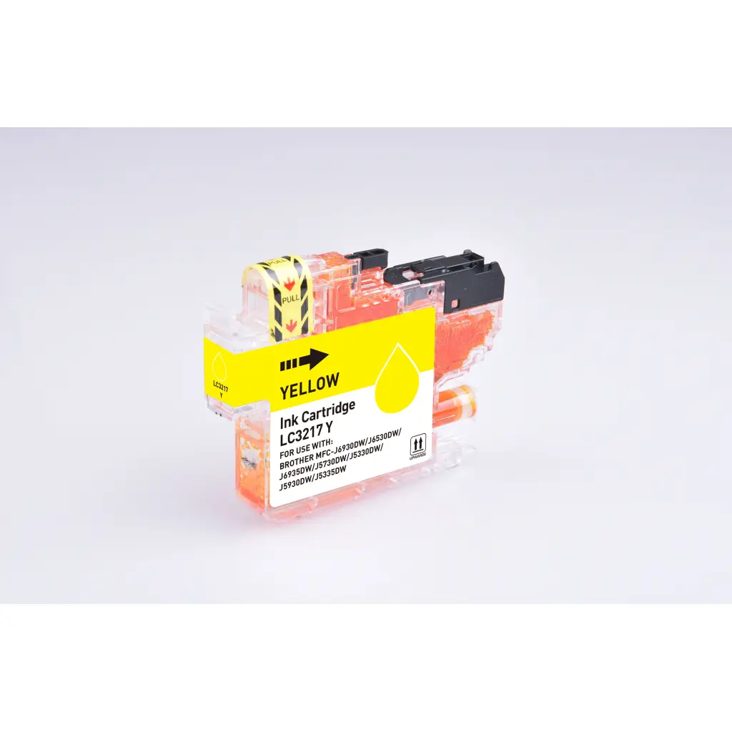 Comp Brother LC3217Y Yellow Ink Ctg 9ml Ink 550 Pages