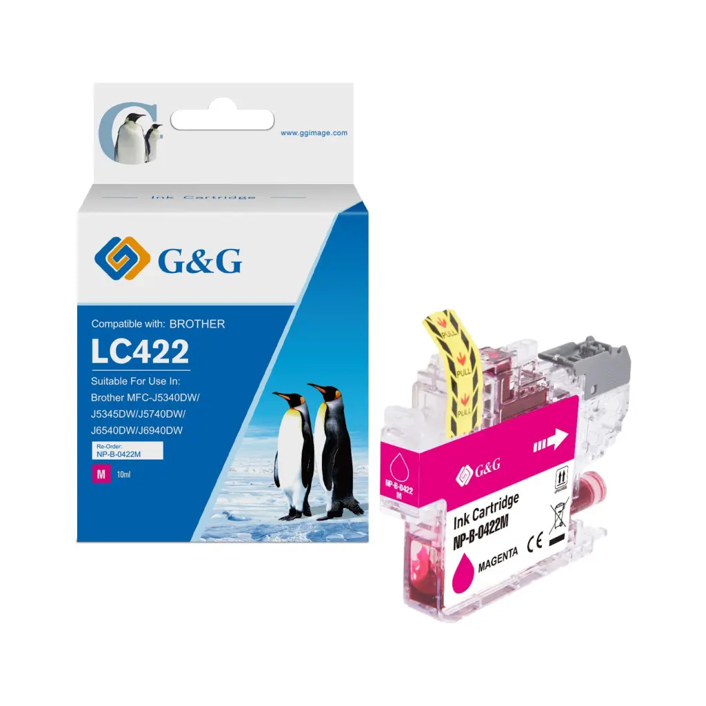 Comp Brother LC422M Magenta Ink Cartridge 10ml