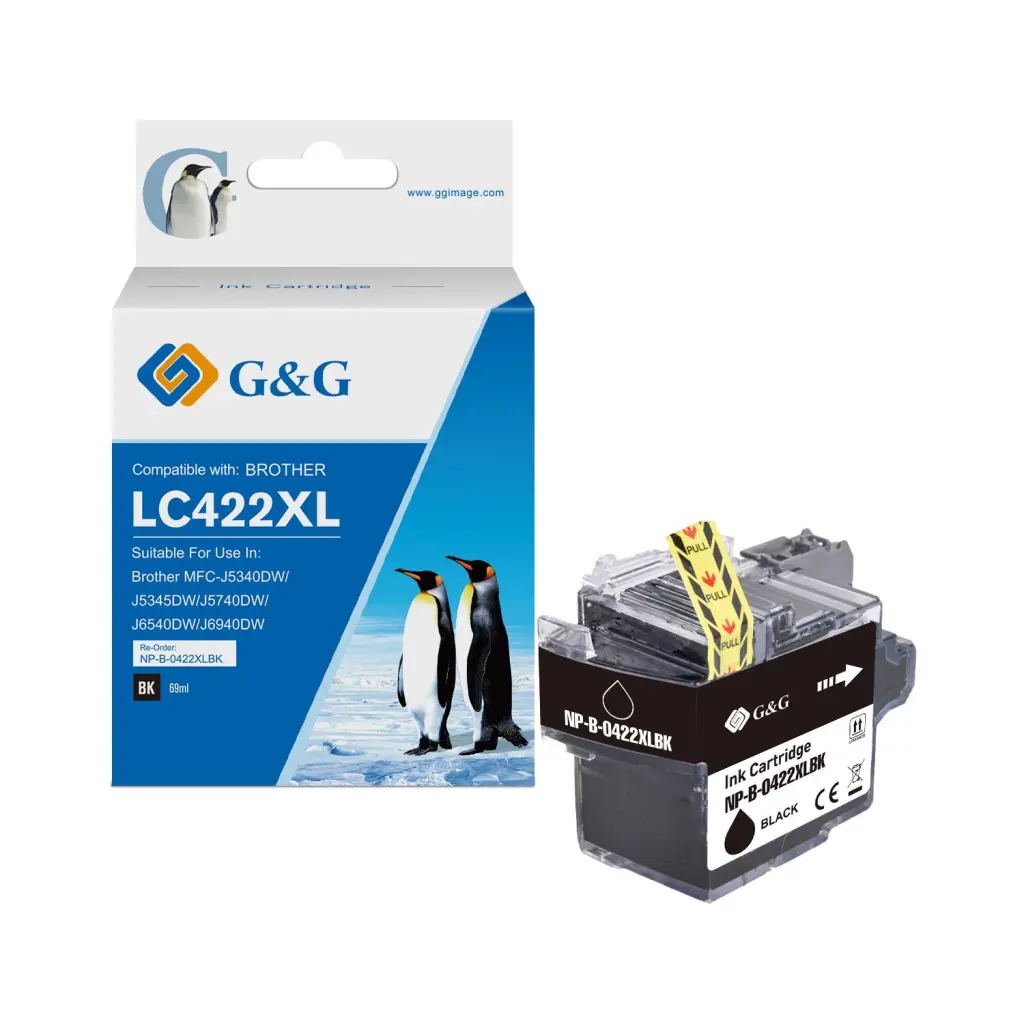 Comp Brother LC422XLBK High Capacity Black Ink Cartridge 69ml
