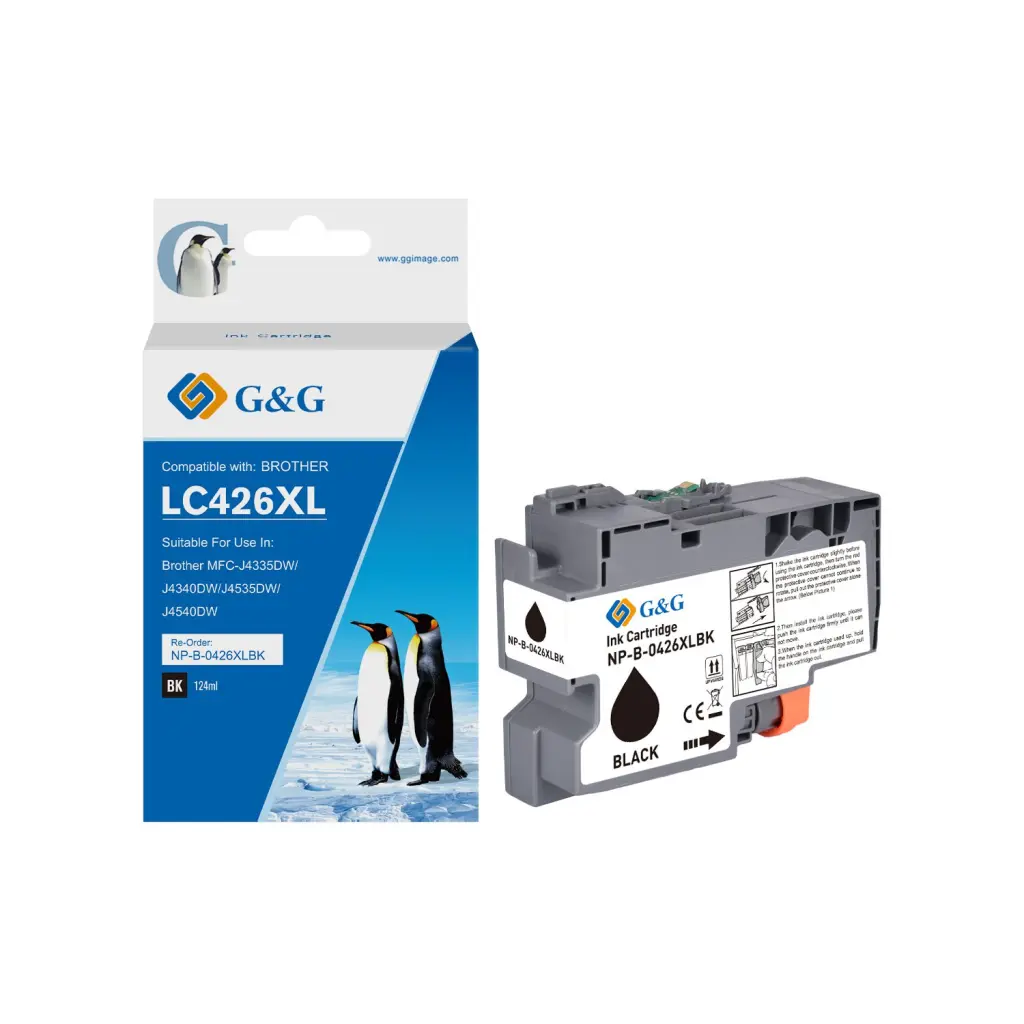 Comp Brother LC426XLBK High Capacity Black Ink Cartridge 124ml