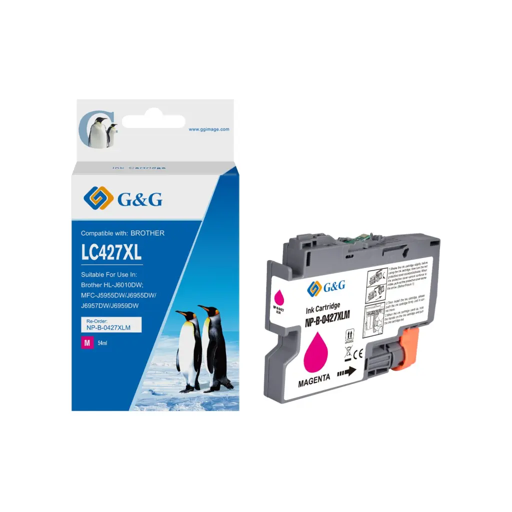 Comp Brother LC427XLM High Capacity Magenta Ink Cartridge 54ml