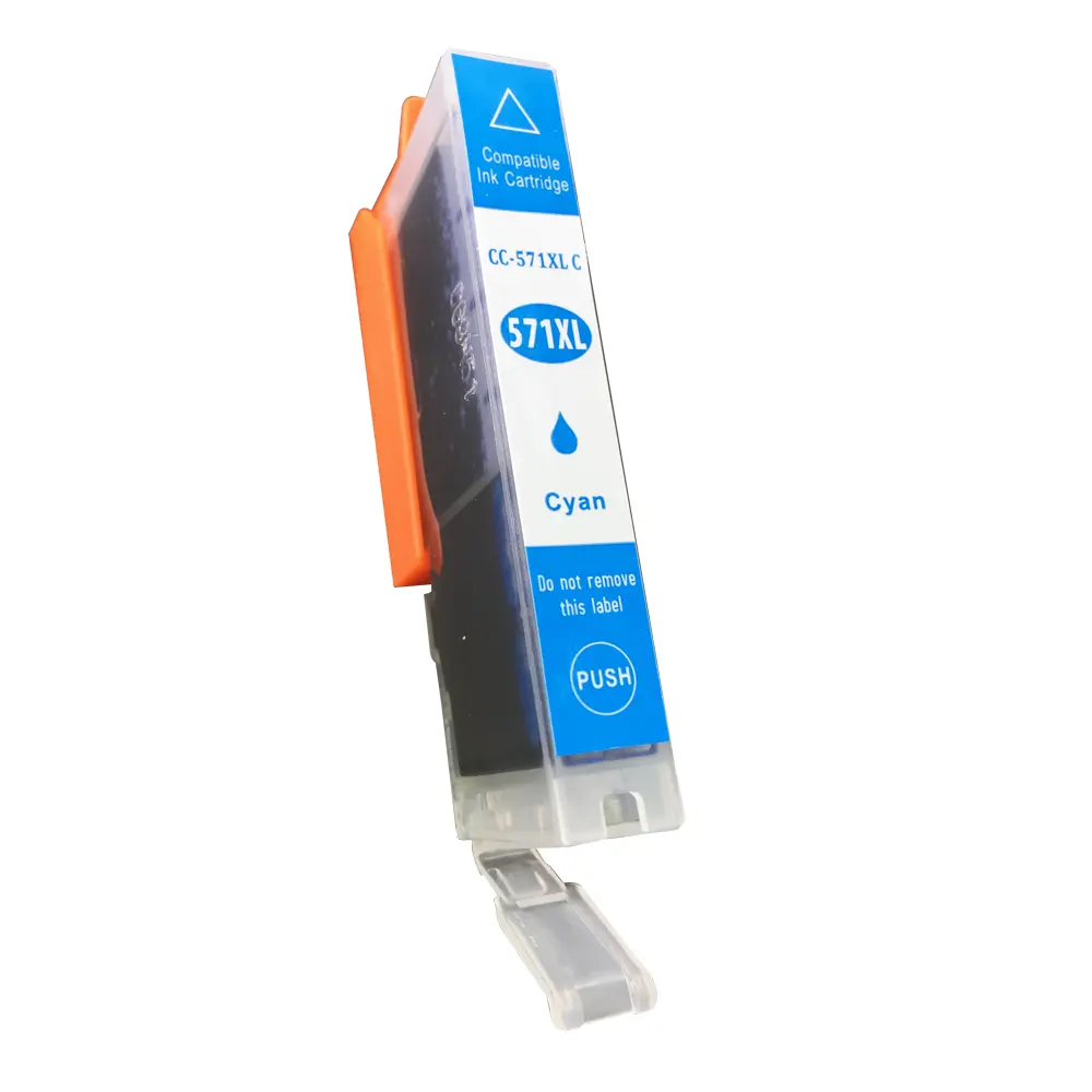 Comp Canon CLI-571XLC Hi Yld Cyan Ink Ctg 0332C001