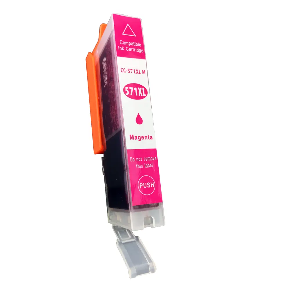 Comp Canon CLI-571XLM Hi Yld Magenta Ink Ctg 0333C001