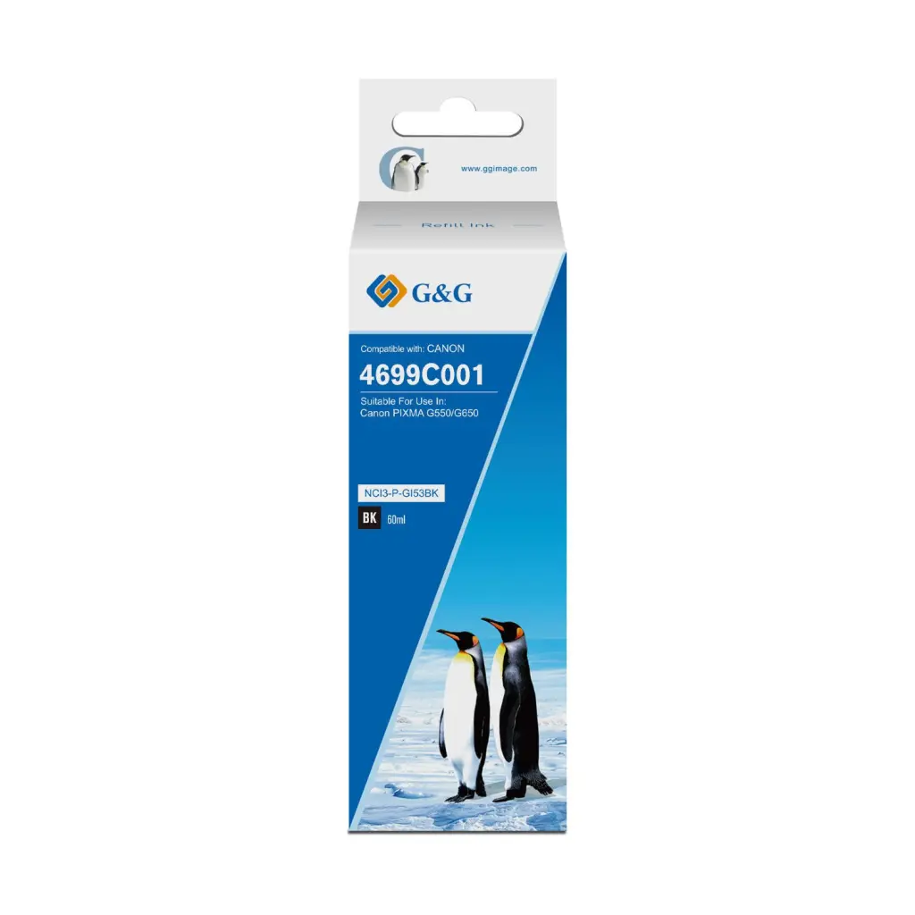 Comp Canon G+G GI-53BK Black Ink Bottle 4699C001