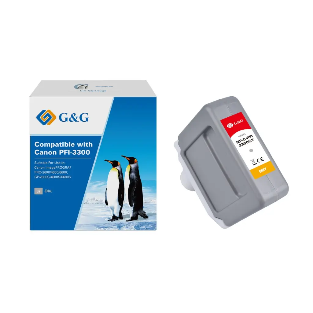 Comp Canon G+G PFI-3300GY Grey Ink Cartridge