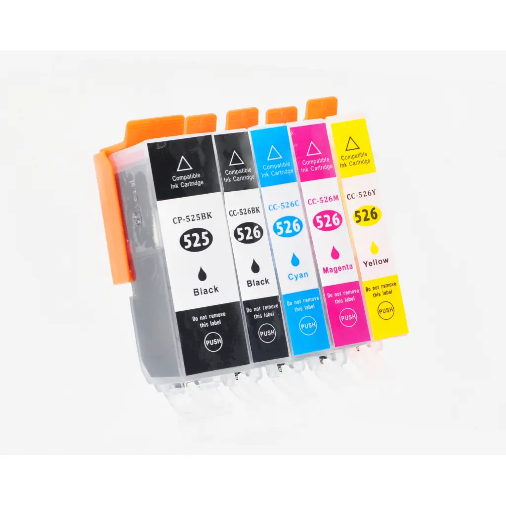Comp Canon PGI525/CLI526 Multipack 5 Ink Ctgs  [PGI525BK/CLI526BK/C/M/Y]