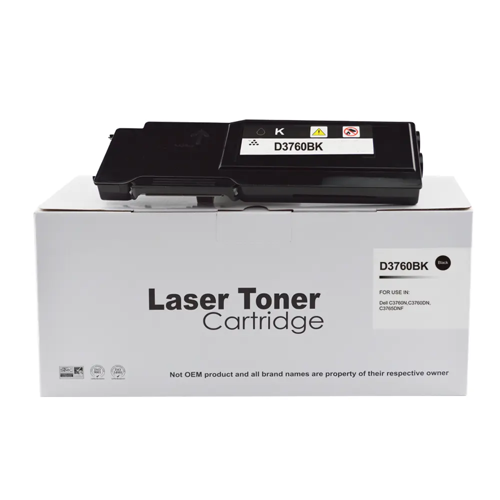 Comp Dell C3760 Extra Hi Yield Black Toner DE-3760HBK 593-11119
