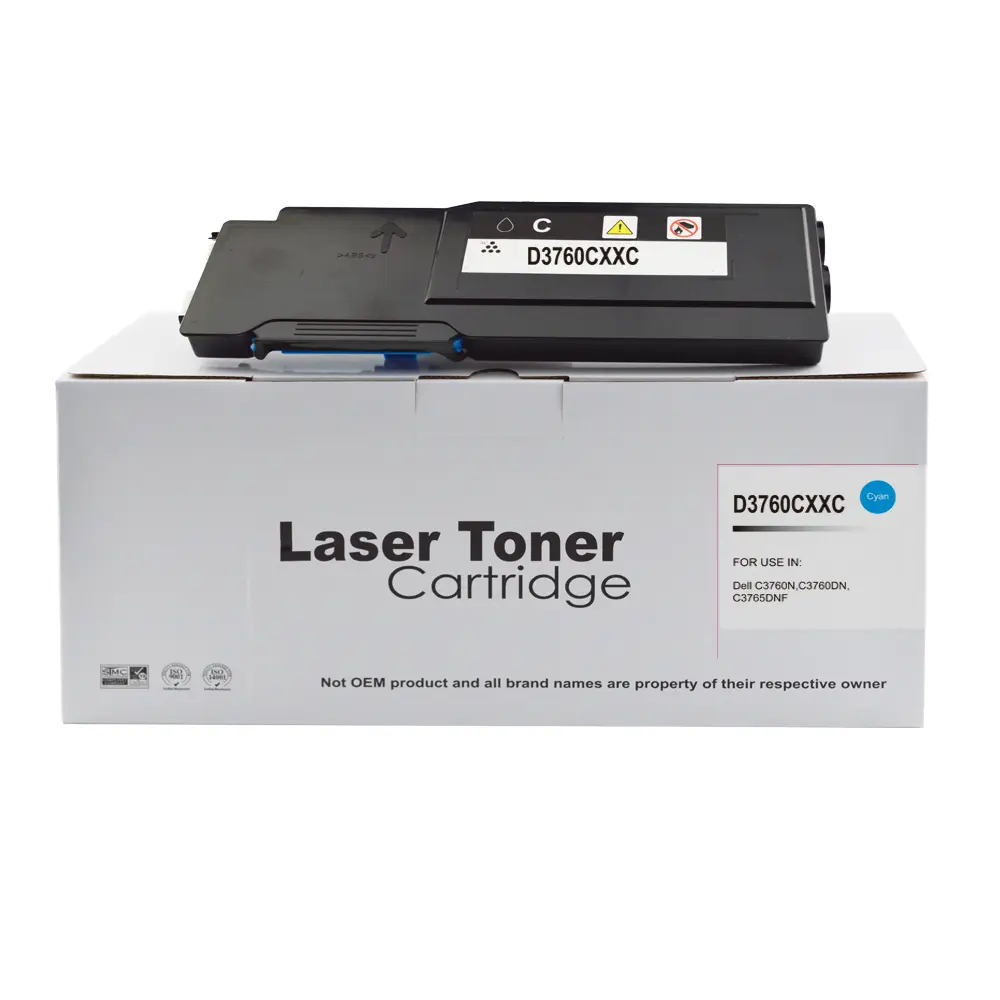 Comp Dell C3760 Extra Hi Yield Cyan Toner DE-3760HC 593-11122