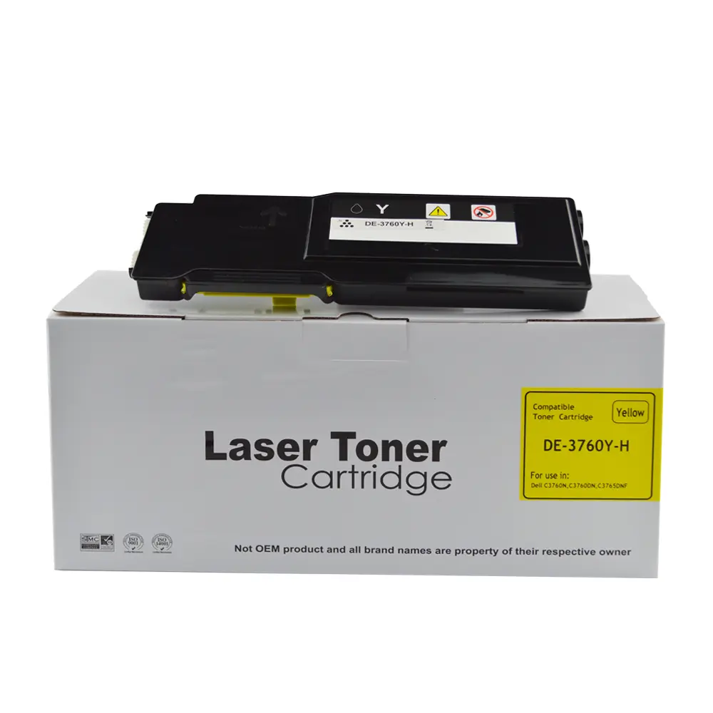 Comp Dell C3760 Extra Hi Yield Yellow Toner DE-3760HY 593-11120